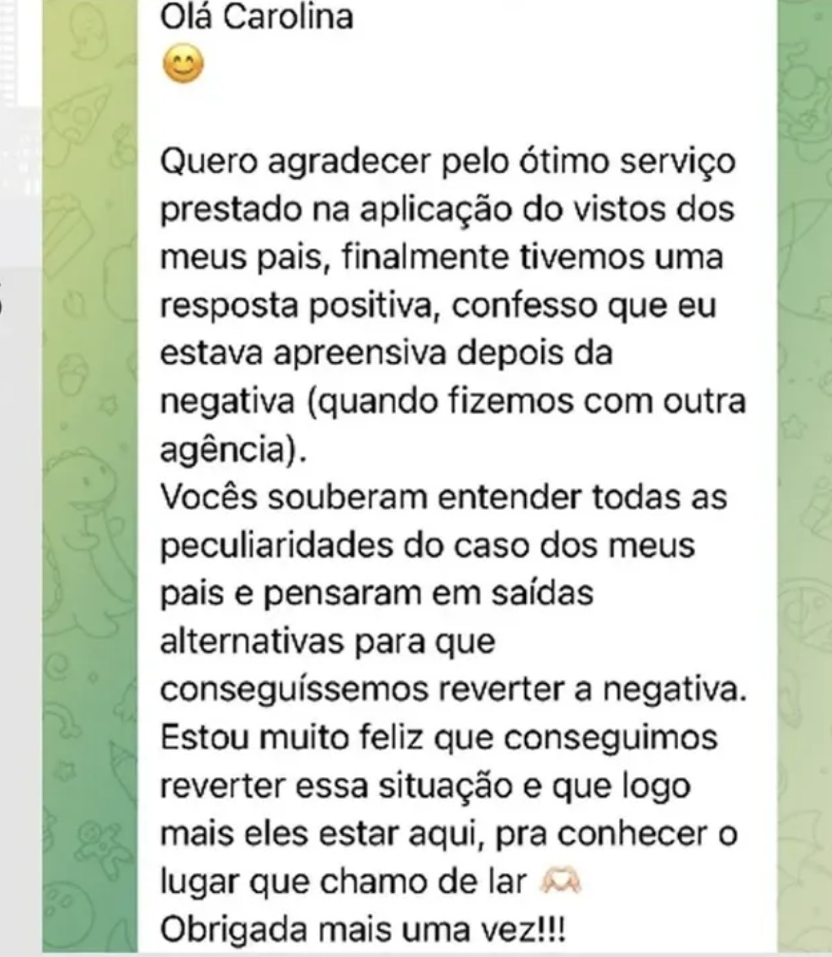 Depoimento de cliente — Março 2026